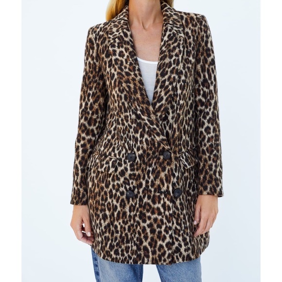 replay leopard print jacket